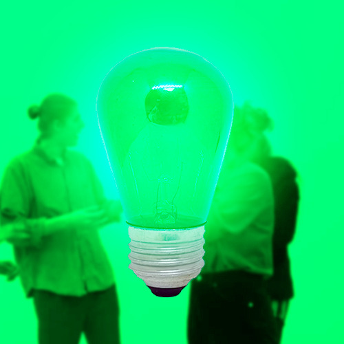 Foco Anuncio Lummi S1410 Incandescente 10w E26 Vela Luz Verde