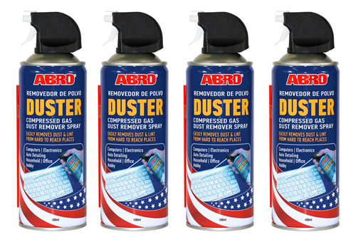 Aire Comprimido Abro (air Duster) Ad-237 Pack X4