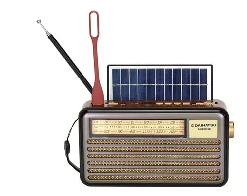comprar Radio Daihatsu D-rp60usb Retro Am\u002Ffm\u002Fbluetooth Luz Led Solar