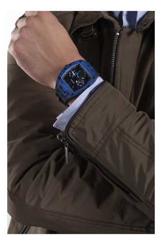 Relojes Caballero Marca Guess Original Phoenix Color De La Correa Azul Color Del Bisel Azul Color Del Fondo Azul