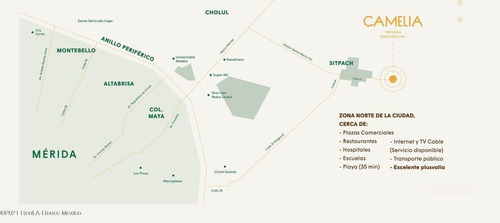 Imagen 6 de 7 de Terreno En Venta Carretera Cholul Santa Maria Mt 22-2201