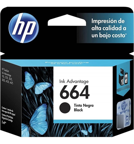 Cartucho Hp 664 Negro