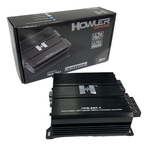 Amplificador Howler Tipo Brasileño 4 Canales Hdb-250.4 Micro