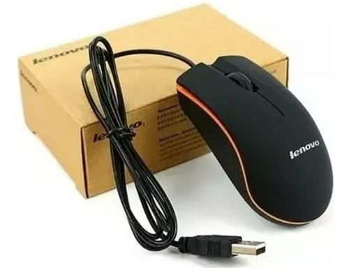 Mouse Usb Lenovo Económico Óptico De Cable 1200 Dpi 8694
