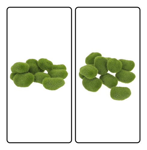 Adorno De Pared Con Piedra Artificial De Musgo Artificial, M