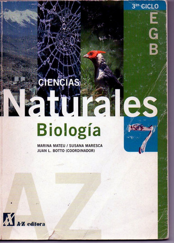 Ciencias Naturales 7 Biología Mateu Az Sin Uso