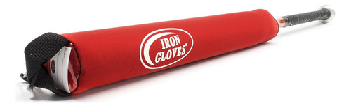 Iron Gloves Hierro Guantes Calentador De Bate, Rojo, Regular