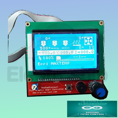 Imagen 6 de 6 de Lcd Impresora 3d Grafico 128x64 Completo- Ramps