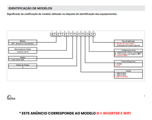 Bomba De Calor P/ Piscina Nautilus Terma Inverter 3 Com Wifi