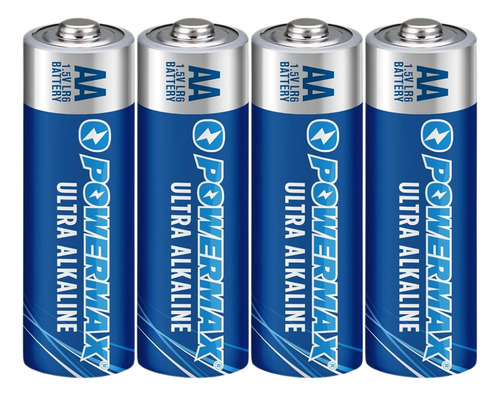 Pack De 4 Pilas Doble A (aa) De Larga Duracion Powermax