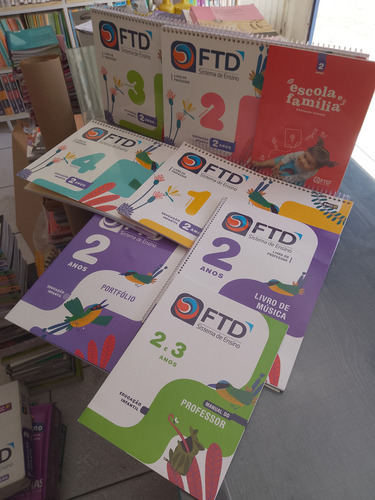 Livros Escolares Ftd - Ed Inf 2 Anos, Organizado Pela Editora Do Professor.