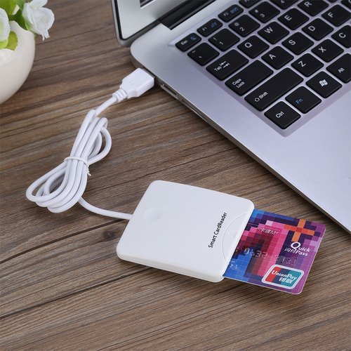 Blanco Portátil Usb De Velocidad Completa Inteligente Lector