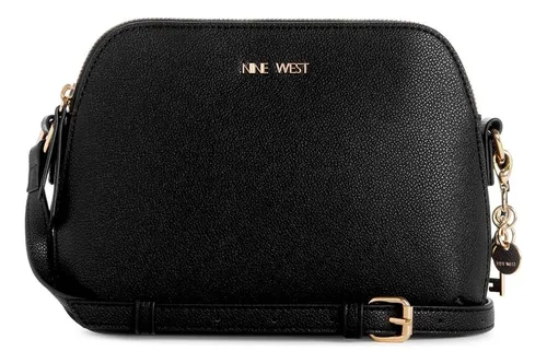 Bandolera Nine West Cibrina Mini Domo, Color Negro