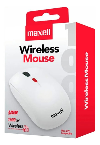 Mouse Inalámbrico Maxell Mowl-100 Negro