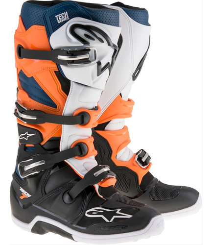      Botas Para Motocross Tech 7 Ngo/nja/bco/azl