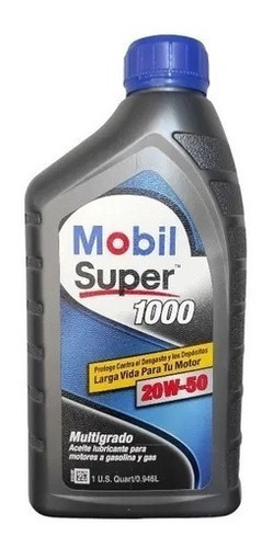 Aceite 20w-50 Mineral Marca Mobil