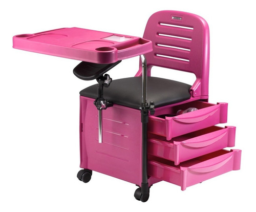 Cirandinha Cadeira Manicure Rosa Pink Veneza Completa Dompel | Parcelamento  sem juros