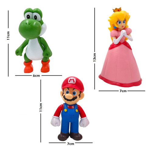 Set 6 Figuras Mario Bros ¡envío Inmediato!