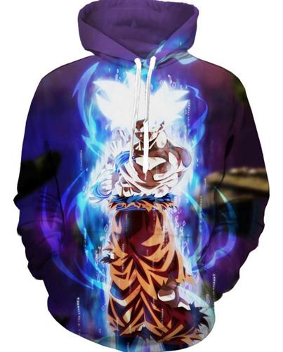 Rt Sudadera Con Capucha Estampada De Dragon Ball, Goku De Pelo