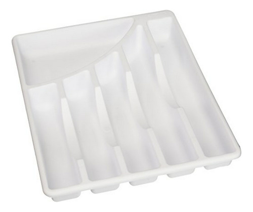 Cubiertos Organizador, Plástico Blanco, 30x30x5 Cm.