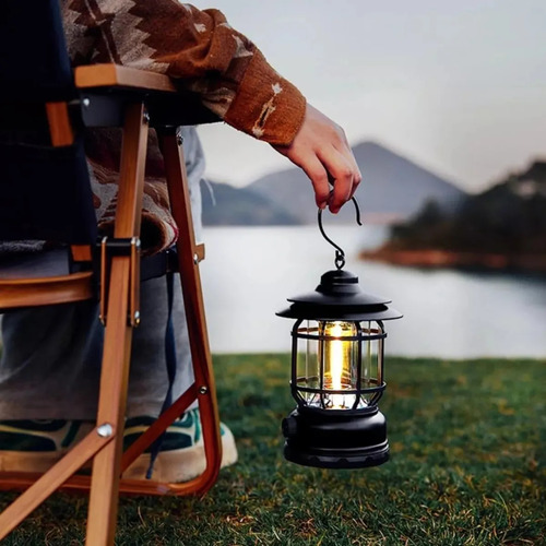 Linterna Led Portátil Para Acampar, Tienda De Campaña Retro