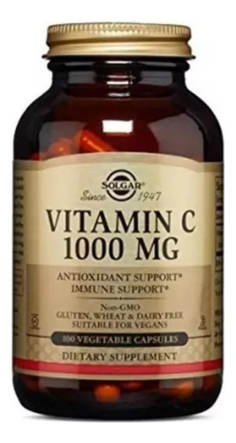 Vitamina C 1000mg X 100 Solgar - Unidad a $1196