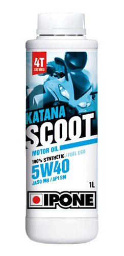 Aceite Scooter Sintetico Katana Scoot 4t 5w40 1l Ipone