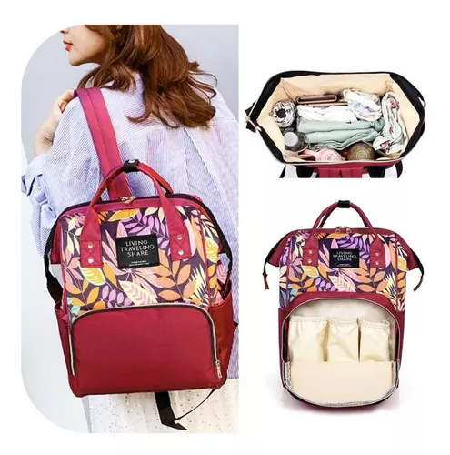 BOLSO MATERNAL MOCHILA PAÑALERA PARA BEBE - LIVING TRAVELLING SHARE