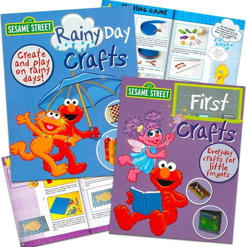 Sesame Street Arts And Crafts - Juego De Libros Con Activida