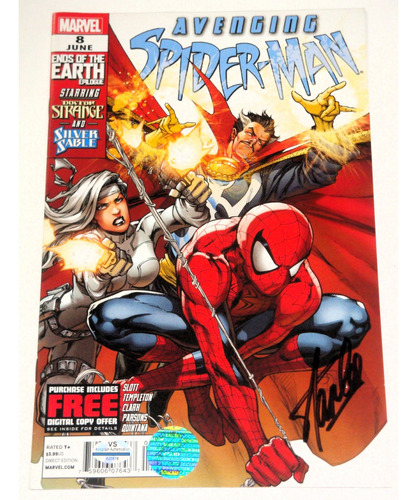 Avenging Spiderman #8- Firmado Por El Gran Stan Lee- C O A