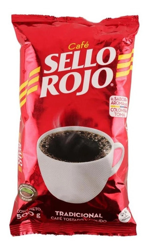 Café Sello Rojo Molido 500gr 100% Colombiano 