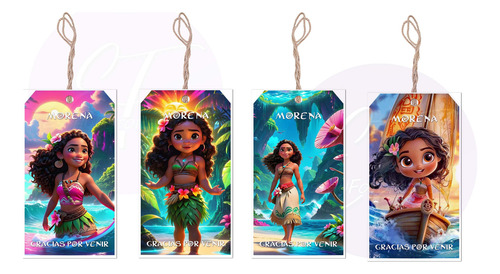 Kit Digital Imprimible Moana 2 Invitacion + Decoración