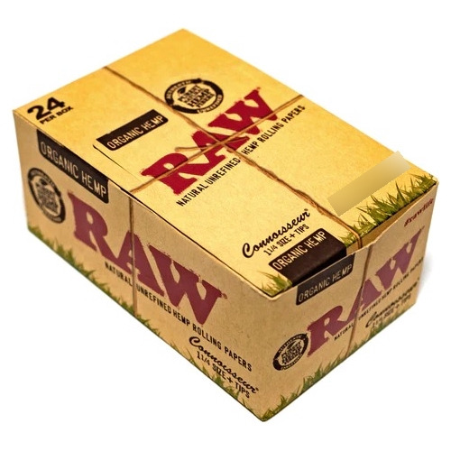 Papelillos Raw Beige Connoisseur 1 1/4 + Tips 24 Unidades