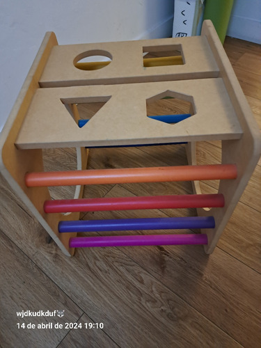 Cubo Arcoiris, Impecable Estado! Decorelieve, Como Nuevo!