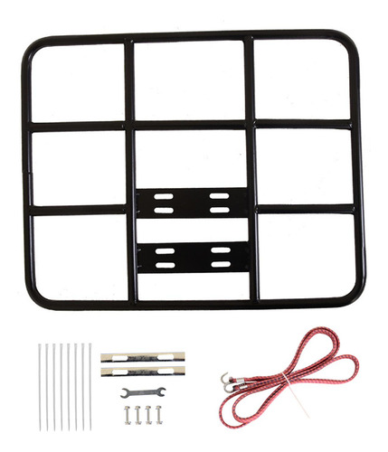 Estante De Carga Para Bicicleta De Metal, Cesta Con Correa