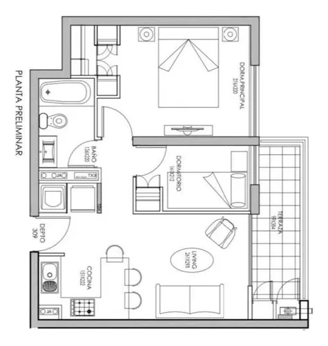 Arriendo Dep. 2 Dormitorios 5 Minutos Metro Rojas Magallanes