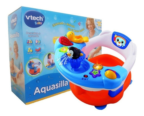 Aro De Baño Para Bebe Con Juegos Y Juguetes Vtech Aquasilla.