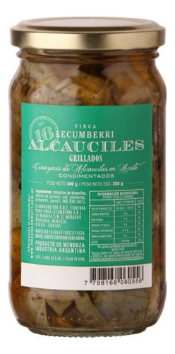 Alcauciles Grillados Condimentados Finca Lecumberri X 300 Gr