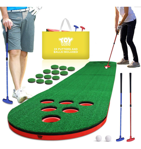 Juego De Putting De Golf Con 2 Putters