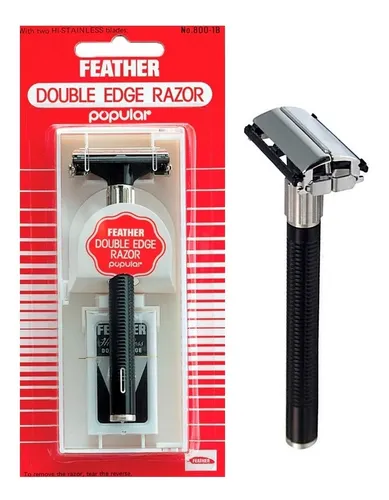 comprar Afeitadora Feather Double Edge Popular Razor Barberia