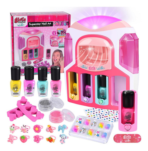 Kit De Belleza Salon Secado De Uñas Manicure Juguete Niñas
