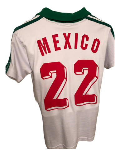 Jersey Mexico Mundial 1986 Manuel Negrete 22