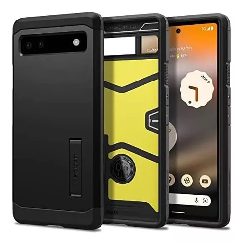 Funda Spigen Tough Armor Para Pixel 6a - Negro