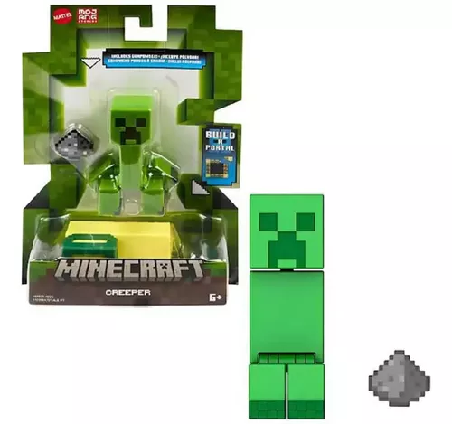 Boneco Minecraft C/Acessório - Creeper - MP Brinquedos