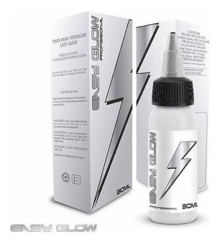 Tinta Easy Glow - Ghost White 30ml Electric Ink Branco