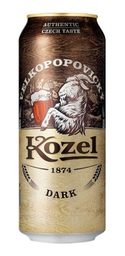 5 Pack De Cervezas Checas Kozel Dark 500 Ml + Vaso