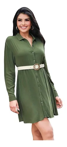 Vestido cklass verde militar sales