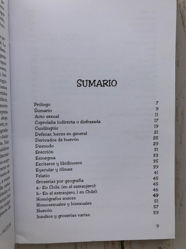 Groserías Y Palabrotas Chilenas / Profe. Jaime Campusano (Usado)