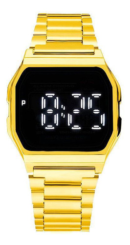 Reloj Led Con Correa Metálica Factory Direct F91 Con Esfera