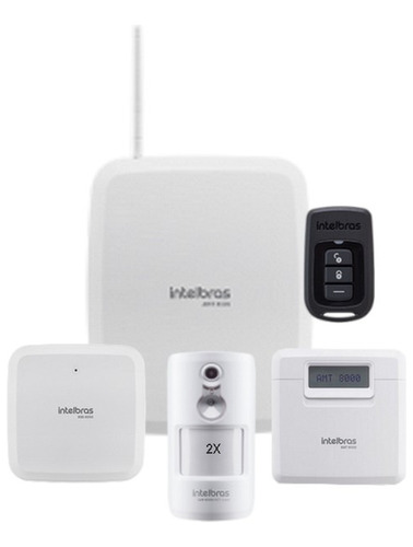 Alarme Intelbras Amt 8000 S/ Fio 2 Sensor Infra C Camera 